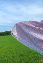 Robe de prière sakura rose fleuri à dentelles cottage core Flowae
