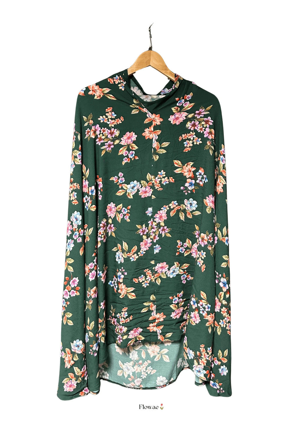ensemble de prière vert émeraude coton et viscose tissu naturel éthique esthétique belle robe