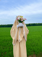 robe de priere fleur dentelle cottage core