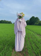 ensemble de prière sakura rose dentelle cottage core